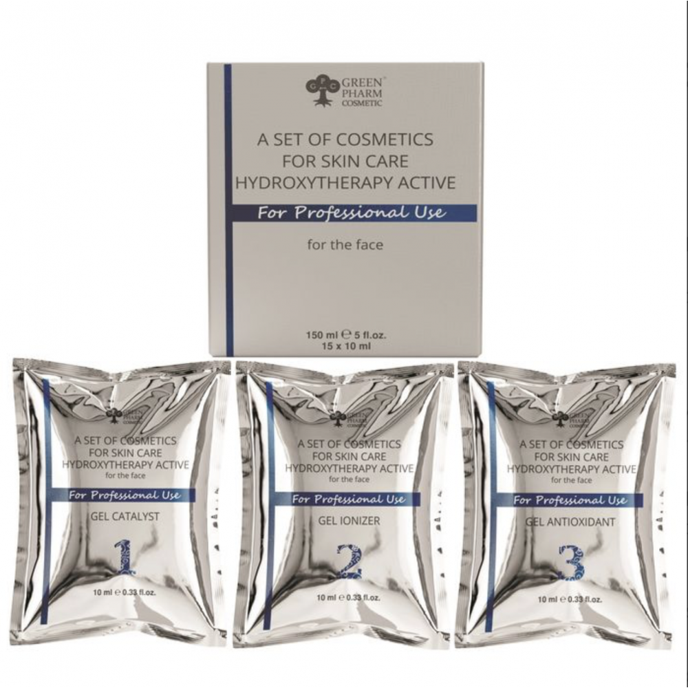 A set of cosmetics for skin care Hydroxytherapy Active 15 sachet*10ml, 150 ml