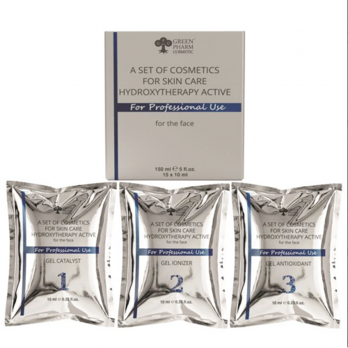 A set of cosmetics for skin care Hydroxytherapy Active 15 sachet*10ml, 150 ml