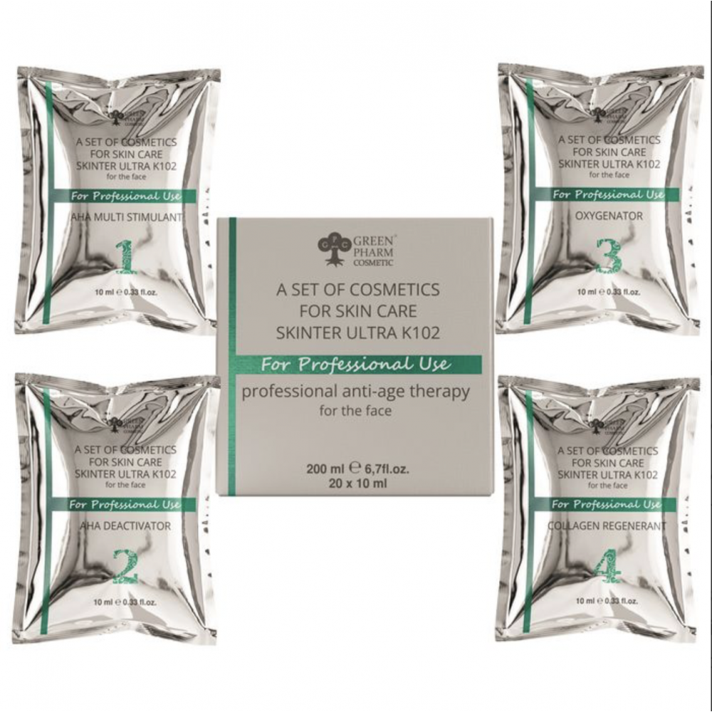 A set of cosmetics for skin care Skinter Ultra K102 (20 sachet*10ml), 200 мl