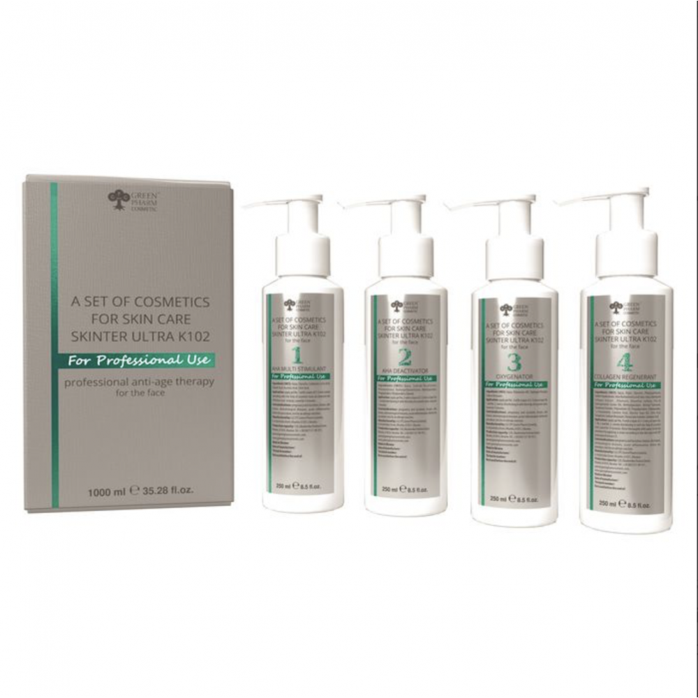 A set of cosmetics for skin care Skinter Ultra K102, 1000 мл (4*250ml)