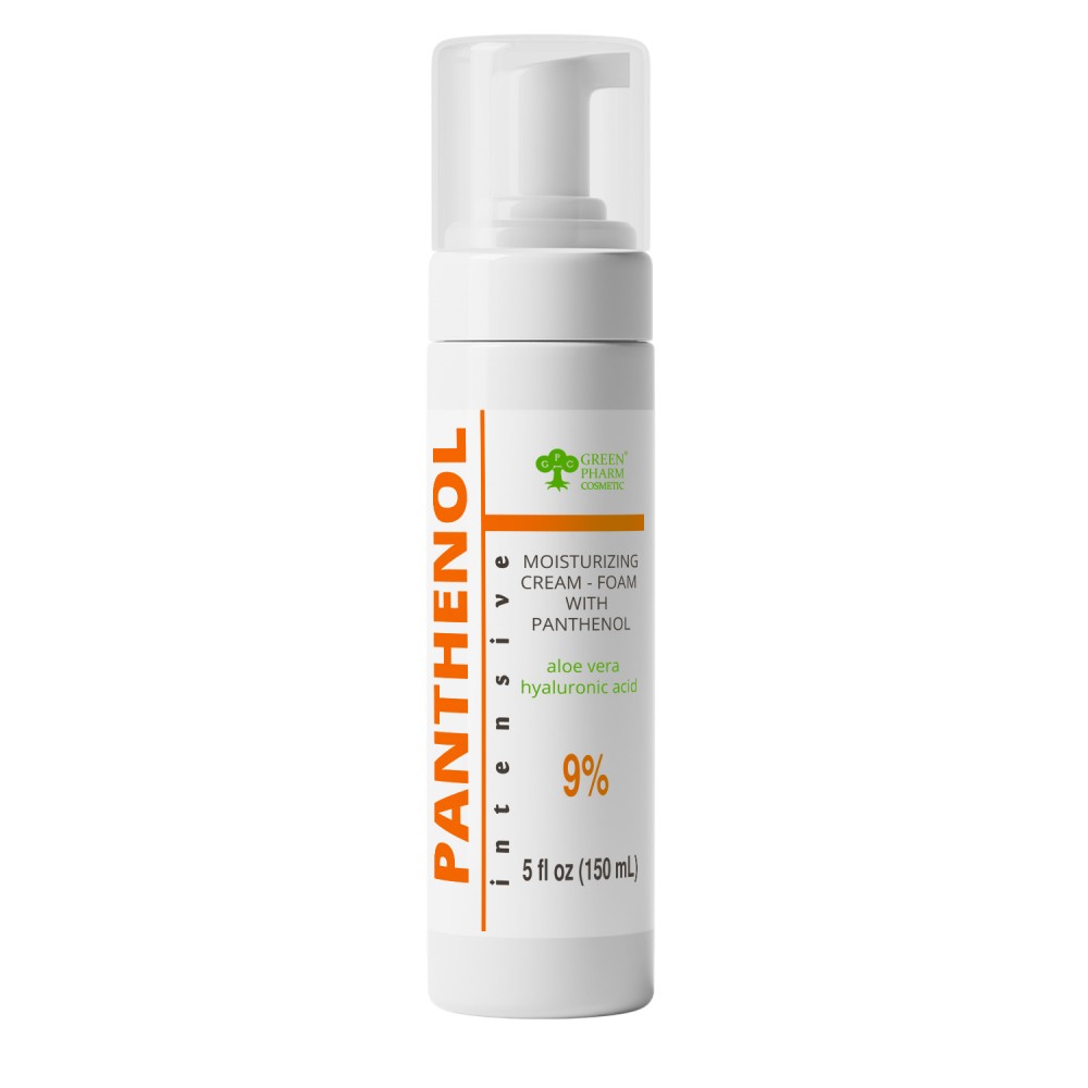 Moisturizing cream - foam with panthenol + Hyaluronic acid + Aloe, 150ml