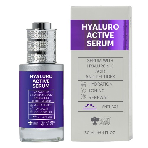 Сироватка з гіалуроновою кислотою та пептидами Hyaluro Active Serum 30 мл