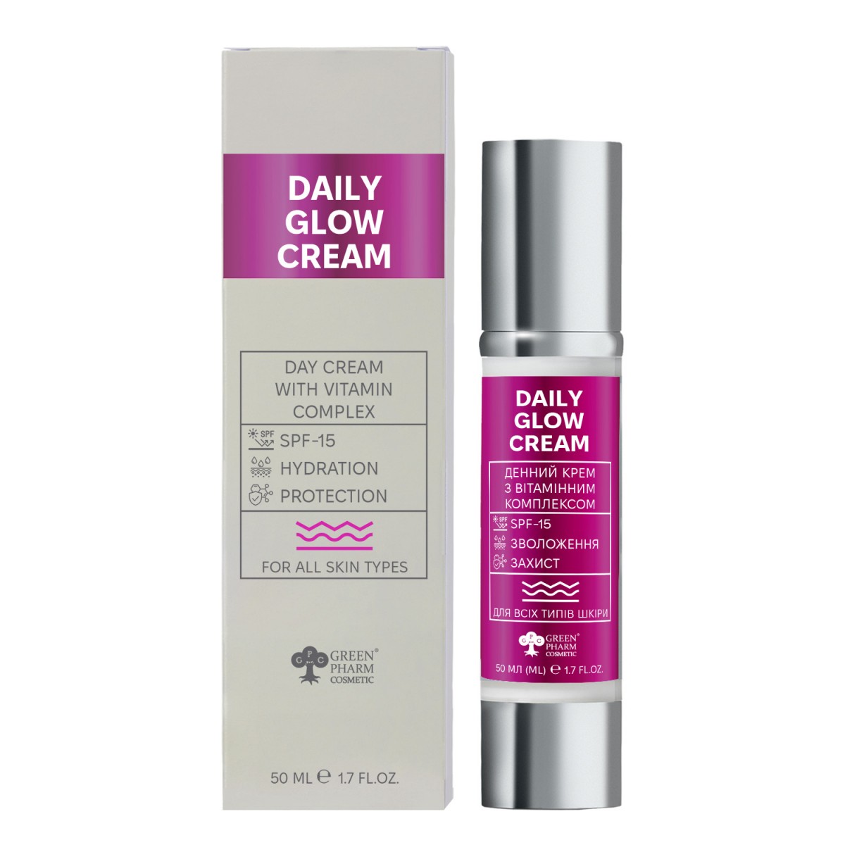 Day cream with vitamin complex 50 ml | Green Pharm Cosmetic