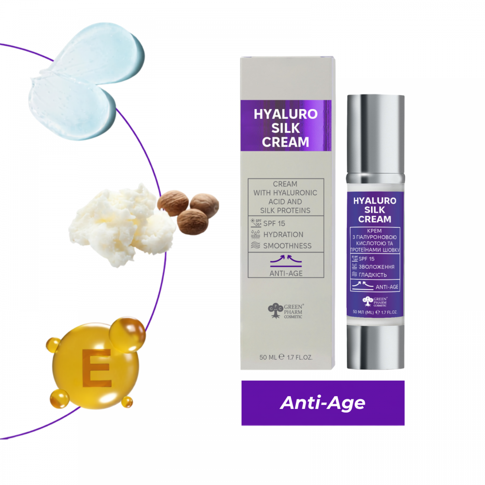 Cream with hyaluronic acid and silk proteins 50 ml