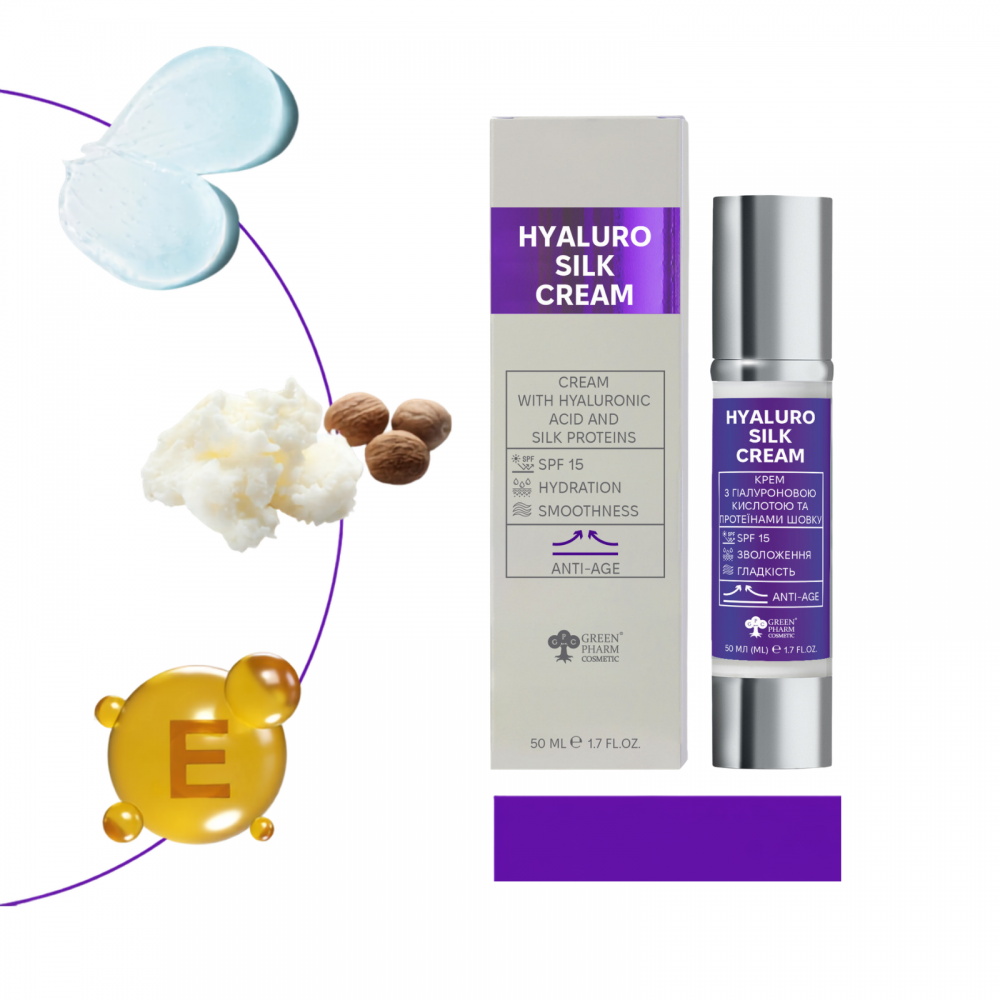 Cream with hyaluronic acid and silk proteins 50 ml