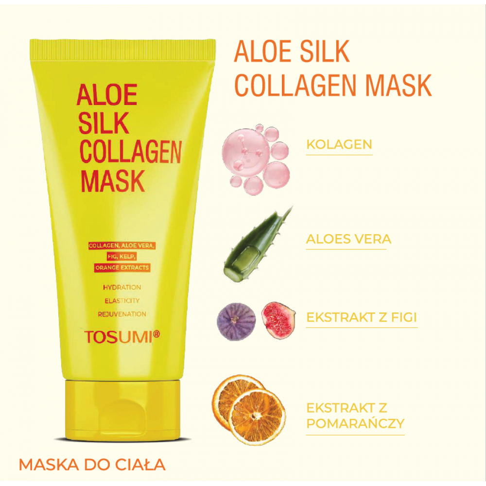 Маска колагенова для тіла AloeSilk Collagen Mask TOSUMI 250 мл
