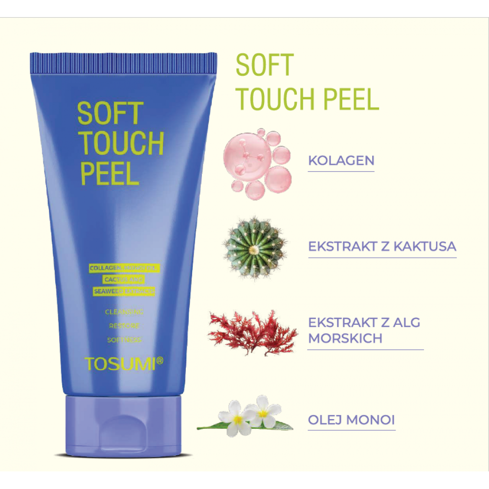 Rinse-off body exfoliating cream SoftTouch Peel «TOSUMI» 250 ml