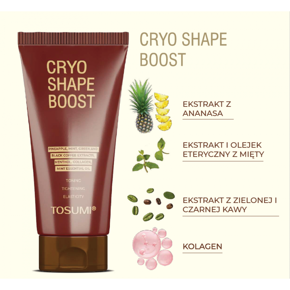 Firming and toning body cryo-gel CryoShape Boost  «TOSUMI» 250 ml