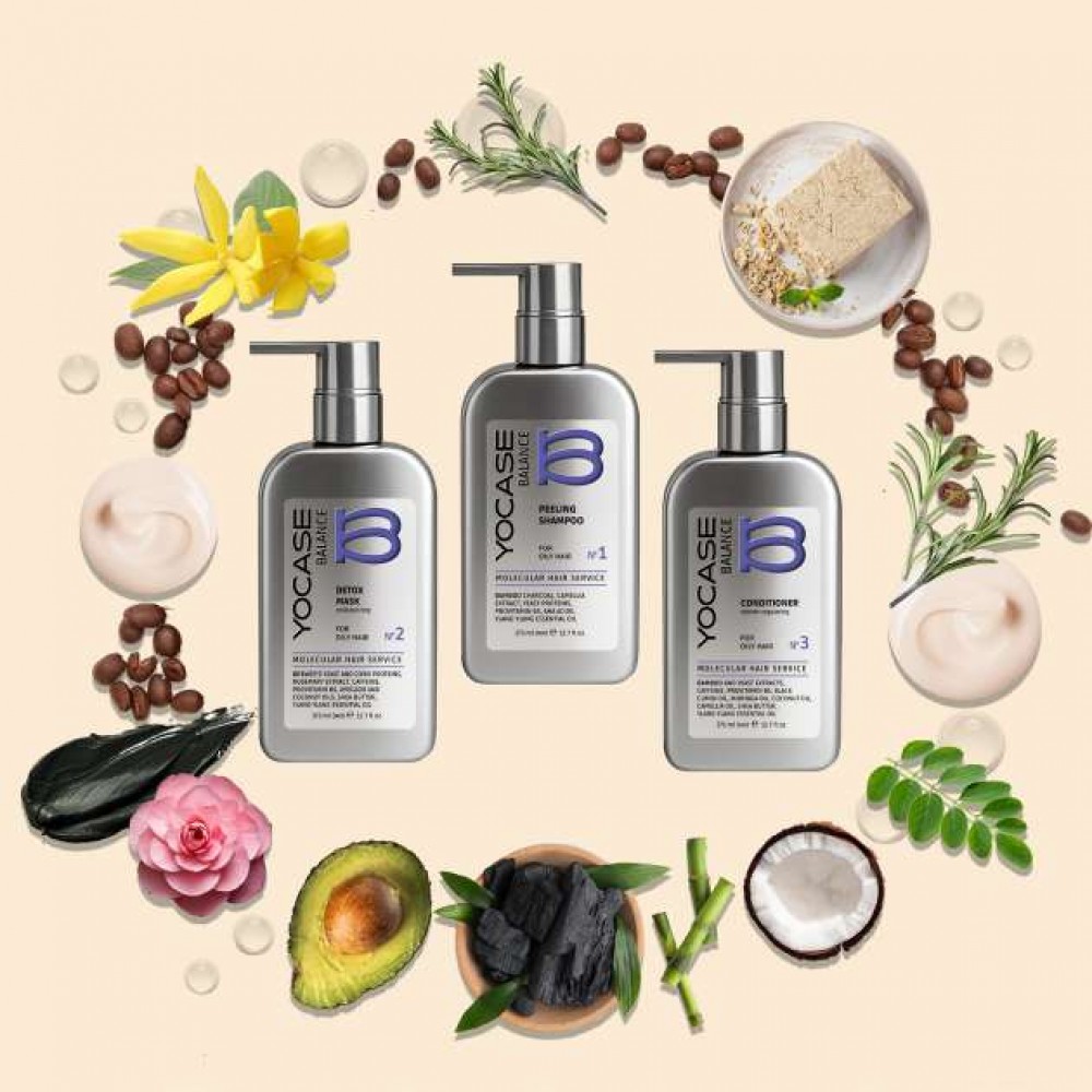 BALANCE Peeling shampoo for oily hair «YOCASE» 375 ml