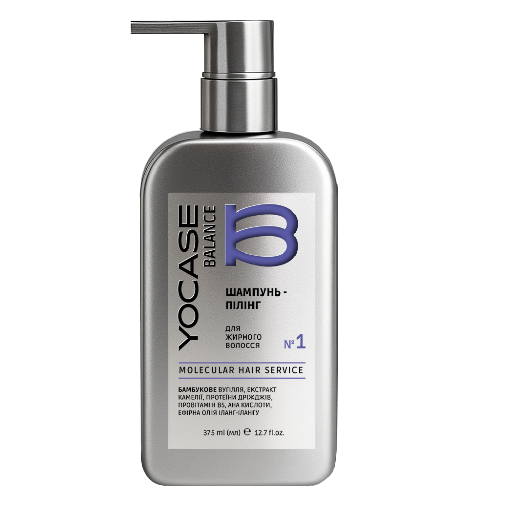 BALANCE Peeling shampoo for oily hair «YOCASE» 375 ml