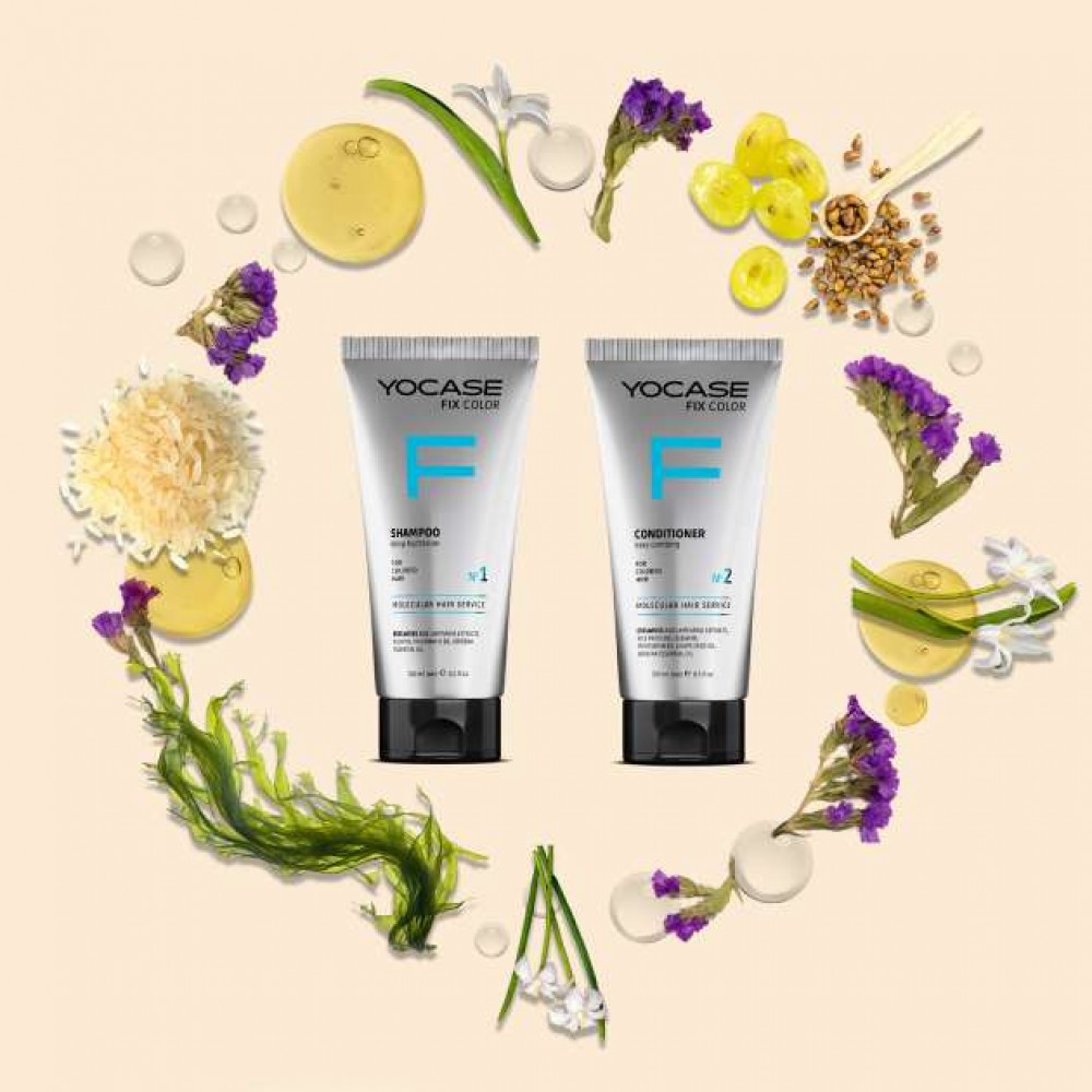 FIX COLOR Shampoo for colour-treated hair - colour intensity, deep hydration  «YOCASE» 250 ml