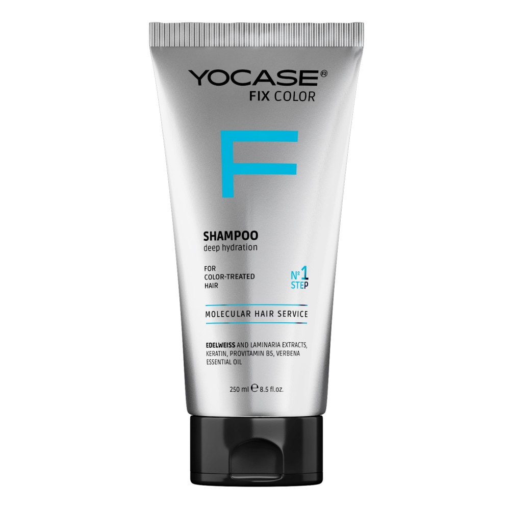 FIX COLOR Shampoo for colour-treated hair - colour intensity, deep hydration  «YOCASE» 250 ml