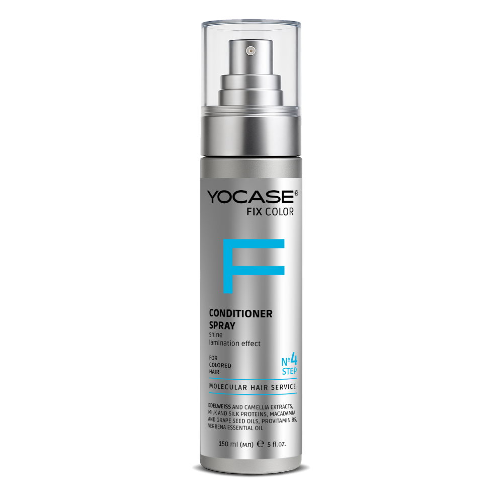 FIX COLOR Conditioner Spray for color-treated hair, structure repair, shine, lamination effect «YOCASE» 150  ml