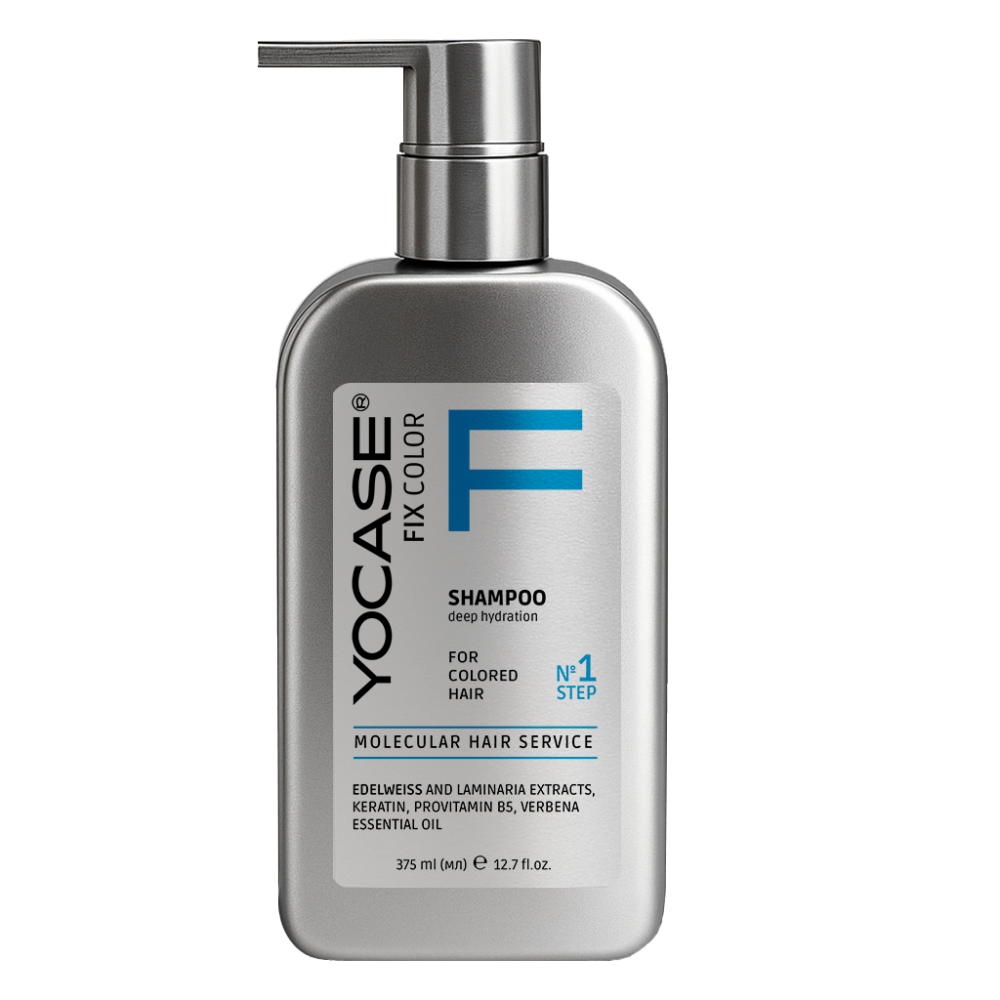 FIX COLOR Shampoo for color-treated hair - color intensity, deep hydration  «YOCASE» 375 ml