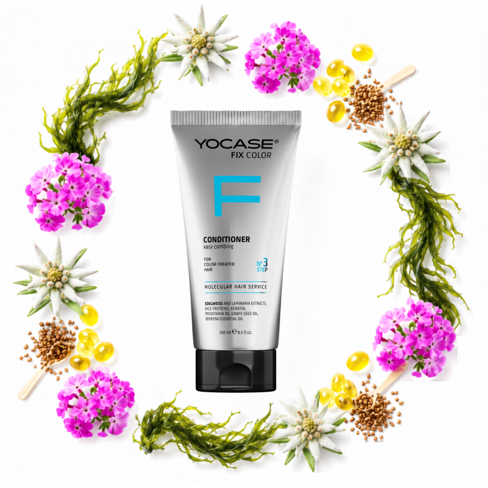 FIX COLOR Conditioner for color-treated hair - color intensity, easy combing «YOCASE» 250 ml