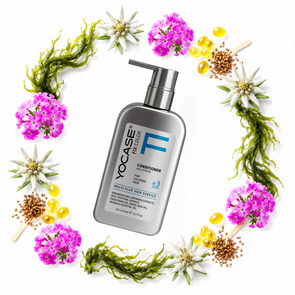 FIX COLOR Conditioner for color-treated hair - color intensity, easy combing «YOCASE» 375 ml