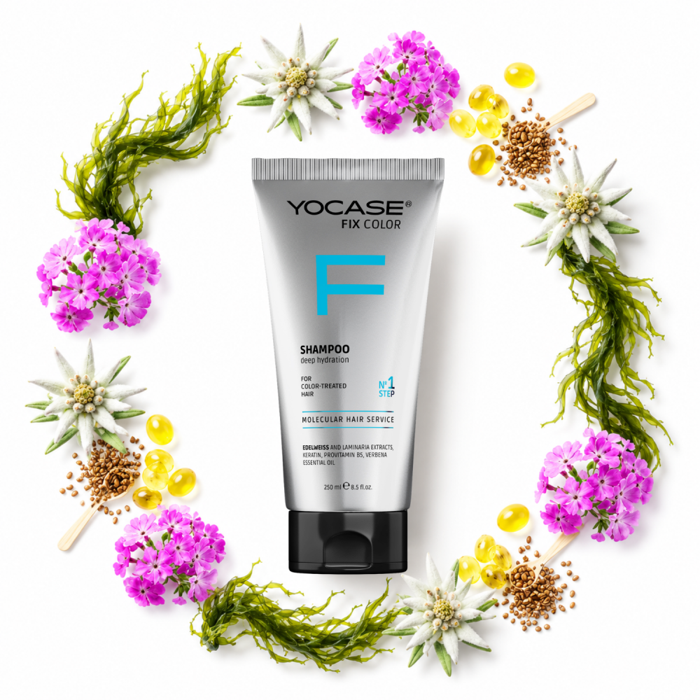 FIX COLOR Shampoo for color-treated hair - color intensity, deep hydration  «YOCASE» 250 ml
